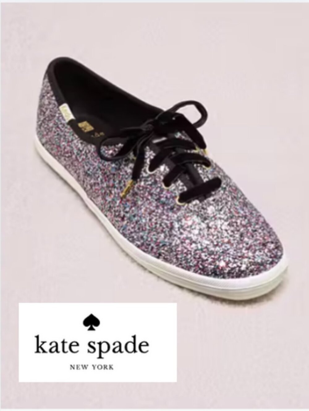 Keds X Kate Spade New York Champion Glitter Low-Top Sneakers, 7.5